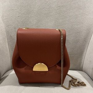 Polene Number One Mini Bag in Cognac